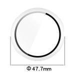 Carcasa cu protectie ecran din sticla securizata BizonMobile compatibila cu Google Pixel Watch 3 45mm, Alb 3 - lerato.ro