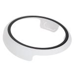 Carcasa cu protectie ecran din sticla securizata BizonMobile compatibila cu Google Pixel Watch 3 45mm, Alb 8 - lerato.ro