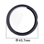 Carcasa cu protectie ecran din sticla securizata BizonMobile compatibila cu Google Pixel Watch 3 41mm, Albastru 3 - lerato.ro