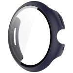 Carcasa cu protectie ecran din sticla securizata BizonMobile compatibila cu Google Pixel Watch 3 41mm, Albastru 4 - lerato.ro