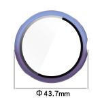 Carcasa cu protectie ecran din sticla securizata BizonMobile compatibila cu Google Pixel Watch 3 41mm, Albastru / Mov 3 - lerato.ro