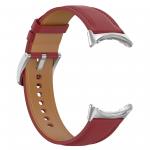 Carcasa din piele ecologica Bizon Mobile compatibila cu Google Pixel Watch 4 / 3 / 2 / 1, 41mm, Burgundy 6 - lerato.ro