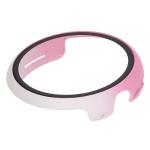 Carcasa cu protectie ecran din sticla securizata BizonMobile compatibila cu Google Pixel Watch 3 41mm, Roz / Alb 7 - lerato.ro