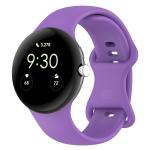 Carcasa din silicon BizonMobile compatibila cu Google Pixel Watch 4 / 3, 45mm, Violet 2 - lerato.ro