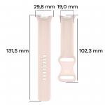 Carcasa din silicon BizonMobile compatibila cu Google Pixel Watch 4 / 3, 45mm, Roz 3 - lerato.ro