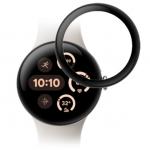 Folie sticla securizata Bizon Glass Edge Hybrid compatibile cu Google Pixel Watch 3, 41mm, Negru 2 - lerato.ro