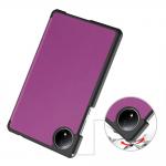 Husa Bizon Tab Croc compatibila cu Xiaomi Redmi Pad SE, 8.7 inch, Dark Purple 4 - lerato.ro