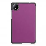 Husa Bizon Tab Croc compatibila cu Xiaomi Redmi Pad SE, 8.7 inch, Dark Purple 6 - lerato.ro