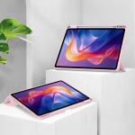 Husa Bizon Tab Clear Matt compatibila cu Xiaomi Redmi Pad 2, 11 inch, Roz 3 - lerato.ro