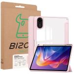 Husa Bizon Tab Clear Matt compatibila cu Xiaomi Redmi Pad 2, 11 inch, Roz 9 - lerato.ro