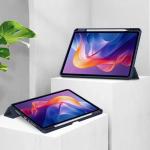 Husa Bizon Tab Clear Matt compatibila cu Xiaomi Redmi Pad 2, 11 inch, Navy Blue 3 - lerato.ro