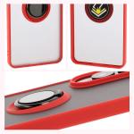 Carcasa Bizon Hybrid Ring compatibila cu Samsung Galaxy S25 Edge, Rosu 5 - lerato.ro