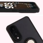 Carcasa Bizon Hybrid Ring compatibila cu Samsung Galaxy S25 Edge, Negru 4 - lerato.ro