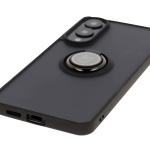 Carcasa Bizon Hybrid Ring compatibila cu Samsung Galaxy S25 Edge, Negru 6 - lerato.ro