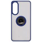 Carcasa Bizon Hybrid Ring compatibila cu Samsung Galaxy S25 Edge, Albastru 2 - lerato.ro
