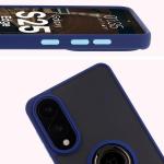 Carcasa Bizon Hybrid Ring compatibila cu Samsung Galaxy S25 Edge, Albastru 4 - lerato.ro