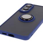 Carcasa Bizon Hybrid Ring compatibila cu Samsung Galaxy S25 Edge, Albastru 6 - lerato.ro