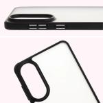 Carcasa Bizon Angelo compatibila cu Samsung Galaxy S25 Edge, Transparent / Negru 4 - lerato.ro