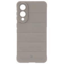 Huse si carcase Samsung Galaxy S25 Edge, Carcasa Bizon Tur compatibila cu Samsung Galaxy S25 Edge, Light Grey, lerato.ro