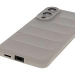 Carcasa Bizon Tur compatibila cu Samsung Galaxy S25 Edge, Light Grey 4 - lerato.ro