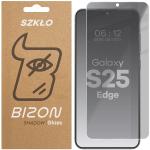 Folie sticla securizata Bizon Glass Clear Shadow Privacy compatibila cu Samsung Galaxy S25 Edge, Negru 4 - lerato.ro