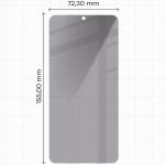 Folie sticla securizata Bizon Glass Clear Shadow Privacy compatibila cu Samsung Galaxy S25 Edge, Negru 3 - lerato.ro