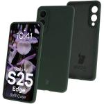 Carcasa Bizon Soft compatibila cu Samsung Galaxy S25 Edge, Dark Green 3 - lerato.ro