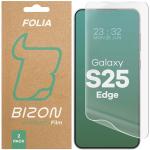 Set 2 folii protectie Bizon Glass Hydrogel compatibile cu Samsung Galaxy S25 Edge, Transparent 4 - lerato.ro