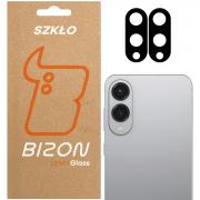 Set 2 folii sticla camera foto Bizon Silk Lens compatibile cu Samsung Galaxy S25 Edge, Negru