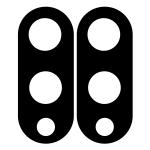 Set 2 folii sticla camera foto Bizon Silk Lens compatibile cu Samsung Galaxy S25 Edge, Negru 3 - lerato.ro