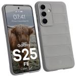 Carcasa Bizon Tur compatibila cu Samsung Galaxy S25 FE, Light Grey 3 - lerato.ro