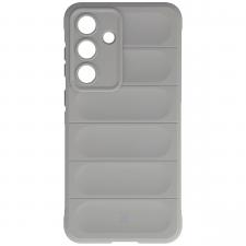 Carcasa Bizon Tur compatibila cu Samsung Galaxy S25 FE, Light Grey