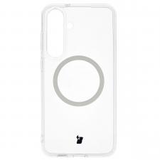 Huse si carcase Samsung , Carcasa Bizon CrystalO cu MagSafe compatibila cu Samsung Galaxy S25 FE, Transparent, lerato.ro