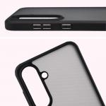 Carcasa Bizon Angelo compatibila cu Samsung Galaxy S25 FE, Transparent / Negru 4 - lerato.ro