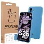 Carcasa Bizon Soft compatibila cu Samsung Galaxy S25 FE, Albastru 8 - lerato.ro