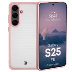 Carcasa Bizon Angelo compatibila cu Samsung Galaxy S25 FE, Transparent / Roz 3 - lerato.ro