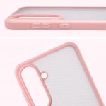 Carcasa Bizon Angelo compatibila cu Samsung Galaxy S25 FE, Transparent / Roz 4 - lerato.ro