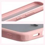 Carcasa Bizon Angelo compatibila cu Samsung Galaxy S25 FE, Transparent / Roz 5 - lerato.ro