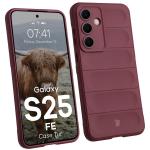 Carcasa Bizon Tur compatibila cu Samsung Galaxy S25 FE, Burgundy 3 - lerato.ro