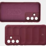 Carcasa Bizon Tur compatibila cu Samsung Galaxy S25 FE, Burgundy 7 - lerato.ro