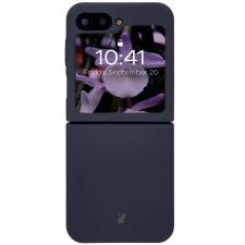 Huse si carcase Samsung Galaxy Z Flip 7 FE, Carcasa Bizon Soft compatibila cu Samsung Galaxy Z Flip 7 FE / Z Flip 6, Dark Blue, lerato.ro