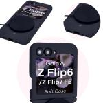Carcasa Bizon Soft compatibila cu Samsung Galaxy Z Flip 7 FE / Z Flip 6, Dark Blue 12 - lerato.ro