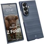Carcasa Bizon Tur compatibila cu Samsung Galaxy Z Fold 7, Navy Blue 3 - lerato.ro
