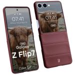 Carcasa Bizon Tur compatibila cu Samsung Galaxy Z Flip 7, Burgundy 6 - lerato.ro
