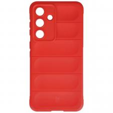 Carcasa Bizon Tur compatibila cu Samsung Galaxy S25 FE, Rosu