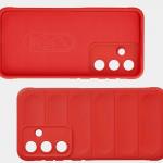 Carcasa Bizon Tur compatibila cu Samsung Galaxy S25 FE, Rosu 7 - lerato.ro