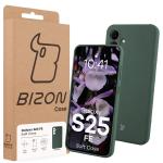 Carcasa Bizon Soft compatibila cu Samsung Galaxy S25 FE, Dark Green 8 - lerato.ro