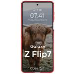 Carcasa Bizon Tur compatibila cu Samsung Galaxy Z Flip 7, Rosu 6 - lerato.ro