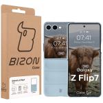Carcasa Bizon Tur compatibila cu Samsung Galaxy Z Flip 7, Albastru 8 - lerato.ro