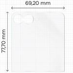Set 2 folii protectie Bizon Glass Film Sun compatibile cu Samsung Galaxy Z Flip 7 FE, Transparent 3 - lerato.ro